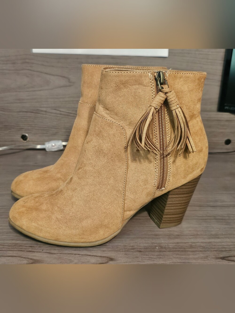 Women’s Tan Suede Ankle Boots